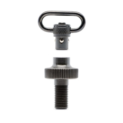 GrovTec Mossberg 500 12 Gauge Shotgun Magazine Cap with QD Push Button Sling Swivel Black