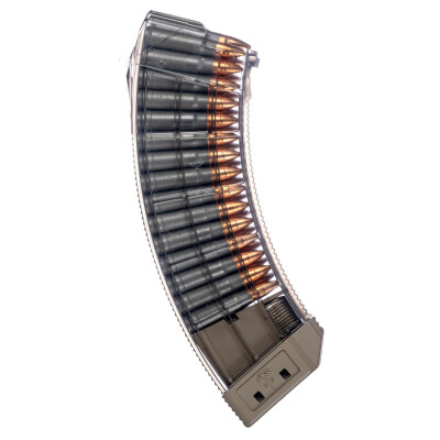 Century Arms US Palm Range AK30R 7.62x39 Soviet AK-47 30 Round Magazine Clear/FDE