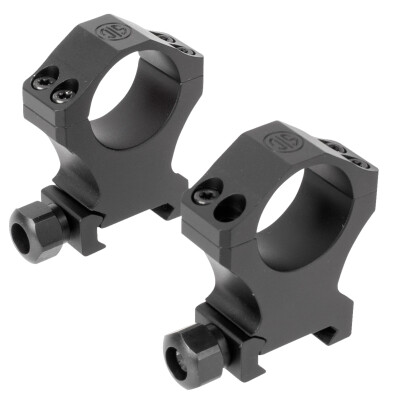 SIG Sauer Alpha 1 Hunting Two Piece Scope Rings 35mm Tube Diameter Extra High Height 6061-T6 Aluminum Matte Black