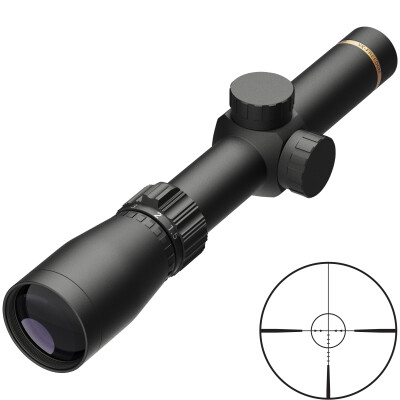 Leupold VX-Freedom 1.5-4x 20mm Riflescope SFP MOA-Ring Non-Illuminated Reticle 1" Tube .25 MOA Adjustments Finger Click Turrets Matte Black Finish