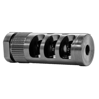 GrovTec G-Comp .308 Muzzle Brake AR-15 Muzzle Device Threaded 5/8x24 Machined Steel Nitride Finish Black