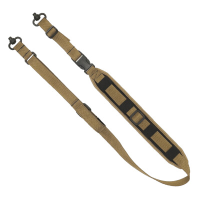 GrovTec QS 2-Point Sentinel Sling With Heavy Duty Push Button QD Swivels Coyote Brown