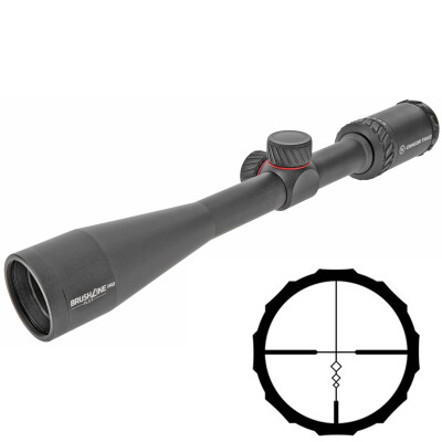 Crimson Trace BrushLine 4-12x40 Riflescope Brushline BDC Reticle 1" Tube Second Focal Plane 1/4 MOA Adjustments Aluminum Matte Black