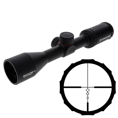 Crimson Trace BrushLine Pro 3-9x40 Riflescope CT Custom BDC Muzzleloader Reticle 1" Tube Second Focal Plane 1/4 MOA Adjustments Aluminum Matte Black