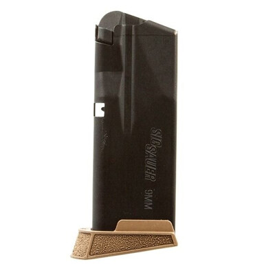 SIG Sauer P365 Micro Compact Magazine 9mm Luger 10 Rounds Extended Coyote/Matte Black