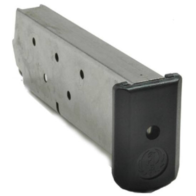 Ruger P345 Magazine .45 ACP 8 Rounds Steel Body Black Polymer Base Plate Natural Finish