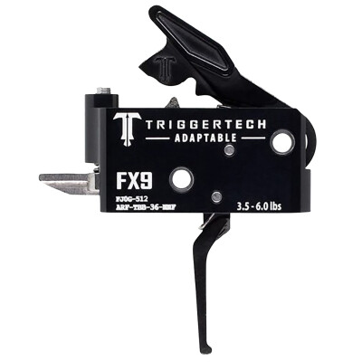 TriggerTech Freedom Ordinance FX-9 Adaptable Two-Stage Drop-In Flat Trigger Black PVD Finish