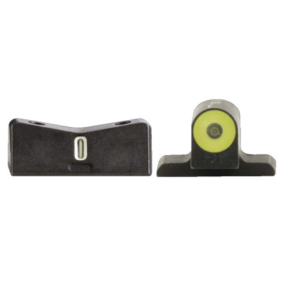 XS Sights DXT2 Big Dot Night Sights SIG Sauer P365 Green Tritium Front With Yellow Ring / Tritium White Stripe Rear Matte Black