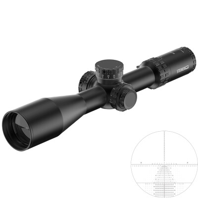 Steiner M7Xi M-Series 4-28x 56mm Riflescope FFP Red Illuminated Tremor 3 Reticle 34mm Tube .1 MRAD Adjustments Side Adjust Parallax Aluminum Black