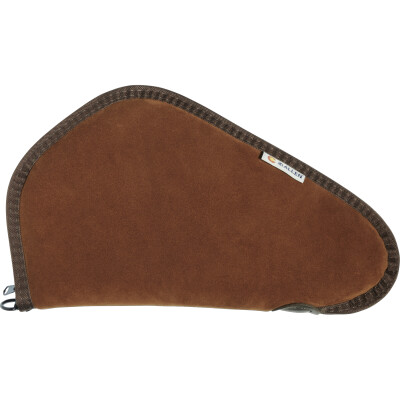 Allen Heritage Handgun Case 13" Suede Leather Pistol Case Brown