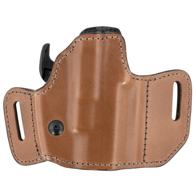 Bianchi 126GLS Assent Holster Leather Right Hand Subcompacts Belt Slide Plain Leather with Laminate Liner Tan