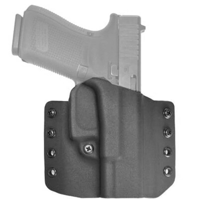 Comp-Tac Warrior Holster fits S&W M&P Shield 9 EZ OWB Belt Slide Right Hand 1.5" Belt Loops Kydex Black