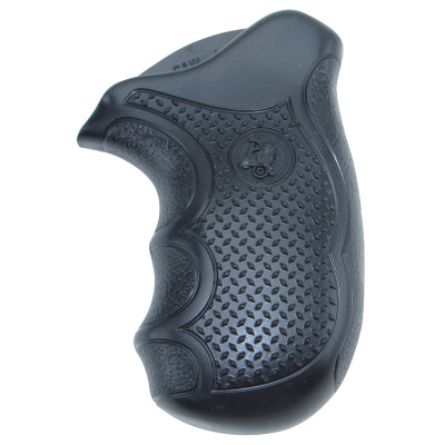 Pachmayr Diamond Pro S&W J Frame Round Butt Revolver Grips Rubber Black 02478