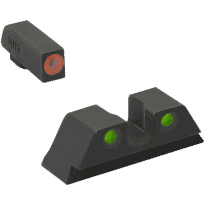 Meprolight Hyper-Bright Tritium Day and Night Sight Front Green Ring/Rear Green for HK 45 / VP9 / SFP9 / P30