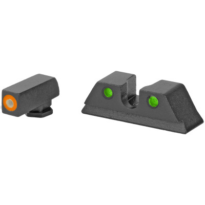 Meprolight Hyper-Bright Tritium Day and Night Sight Front Orange Ring/Rear Green for Taurus G3C Pistols
