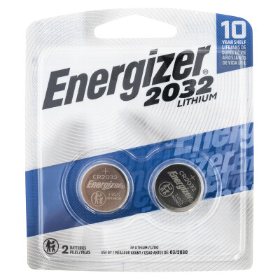 Energizer CR2032 3 Volt Coin Batteries 2 Pack