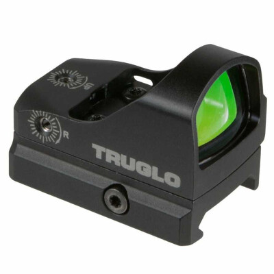 TRUGLO Tru-Tec Micro Red Dot Sight 3 MOA Dot CR2032 Battery Picatinny Mount Black Finish