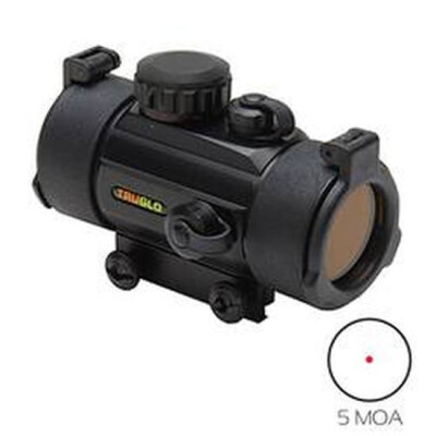 TRUGLO 40mm Traditional Red Dot Sight 5 MOA Dot Black