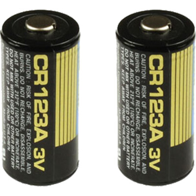 TRUGLO CR123A 3v Lithium Ion Batteries 2 Pack