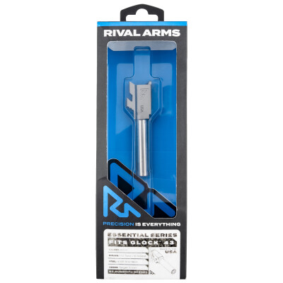 Rival Arms Essential Barrel for Glock 43 Models 9mm Luger Non-Threaded 416R Stainless Steel Natural Finish