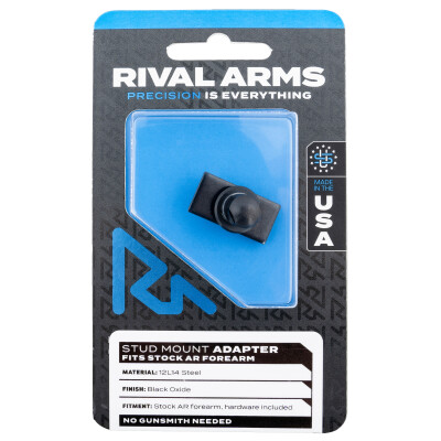 Rival Arms AR-15 Standard Mil-Spec Forearm Sling Swivel Stud Adaptor 12L14 Steel Black Oxide Finish