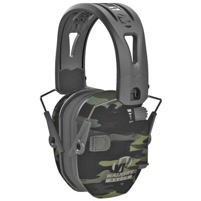 Walker's Razor Tacti-Grip Electronic Ear Muff 23 NRR Multicam Gray Camo