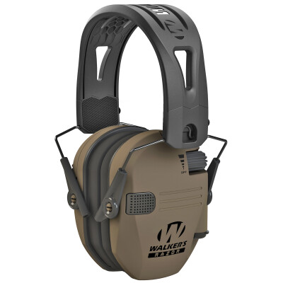Walker's Razor Tacti-Grip Electronic Ear Muff 23 NRR Flat Dark Earth