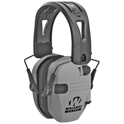 Walker's Razor Tacti-Grip Electronic Ear Muff 23 NRR Battleship Gray