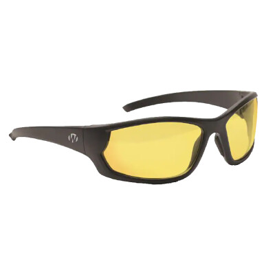 Walkers IKON Carbine Shooting Glasses Black Frame Amber Lenses