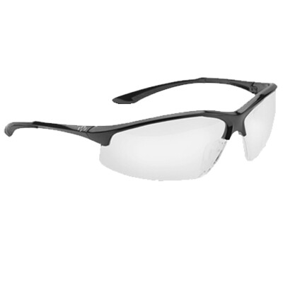 Walkers IKON Tanker Shooting Glasses Black Frame Clear Lenses