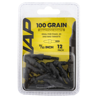 New Archery Products Practice Points 100 Grain 11/32" 12-Pack