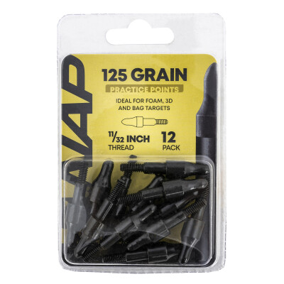 New Archery Products Practice Points 125 Grain 11/32" 12-Pack