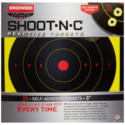 Birchwood Casey Shoot-N-C Reactive 8" Targets 25pk