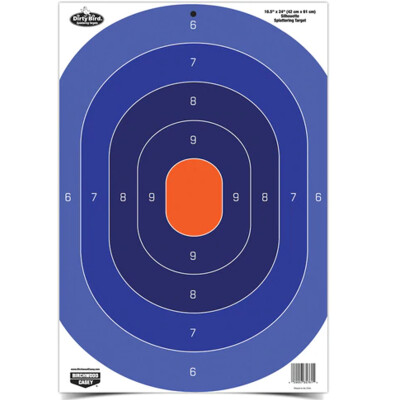 Birchwood Casey Dirty Bird 16.5 X 24 Blue and Orange Target 3 Pack