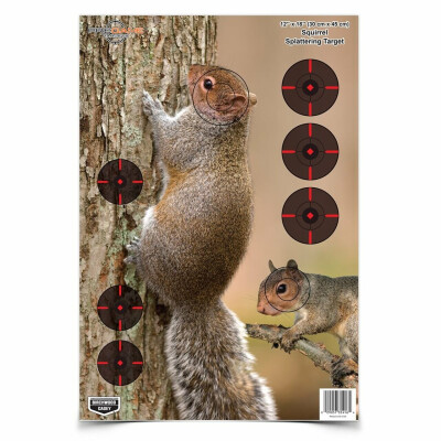 Birchwood Casey Pregame 12 X 18 Inch Squirrel Target Indoor/Outdoor 8 Pack