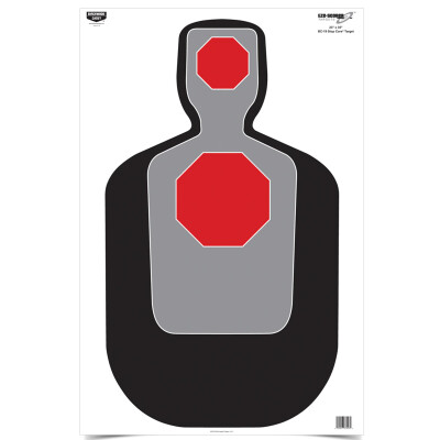 Birchwood Casey Eze-Scorer 23 X 35 BC-19 Stop Core Red, Gray and Black 100 Pack