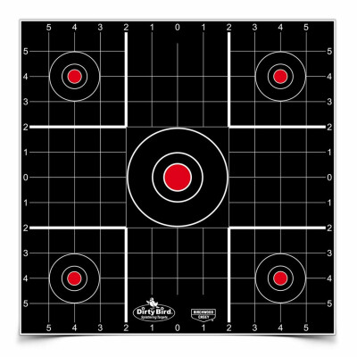 Birchwood Casey Dirty Bird 12 Inch Sight-In Target Reactive Paper Indoor/Outdoor 100 Pack