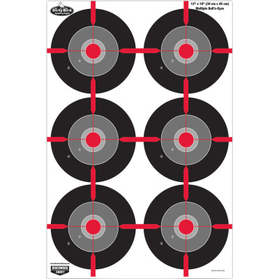 Birchwood Casey Dirty Bird Multiple Bull's Eye Target