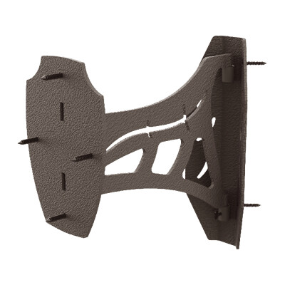 Skullhooker Corner Shoulder Trophy Mount for Small/Medium Size Game Steel Robust Brown
