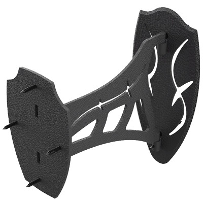Skullhooker Single Shoulder Mount Fits Small to Medium Size Game Steel Black
