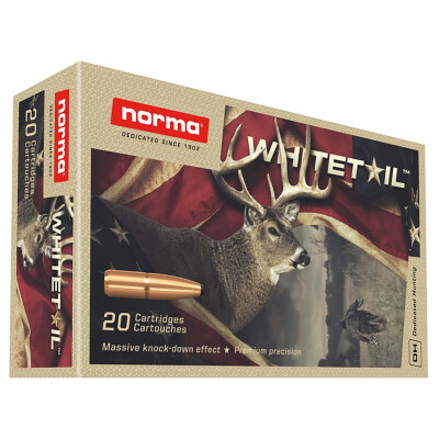 Norma Whitetail 7mm-08 Remington Ammunition 20 Rounds PSP 150 Grain