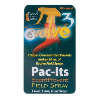 Dead Down Wind Scent Prevent Field Spray Pac-Its Concentrated Refill 3 Pack 1310