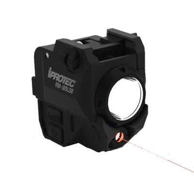 iPROTEC RM185LSR Red Laser and Light Combo Fits Subcompact Handgun 185 Lumen Rechargeable Rail Mount Black