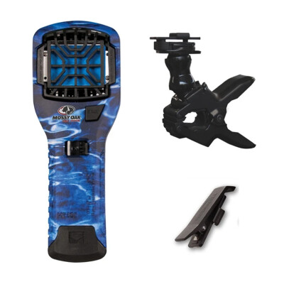 Thermacell MR300 Portable Repeller Fishing Bundle Mossy Oak Blue Marlin Effective 15 ft Odorless Repellent Works Up to 12 hrs