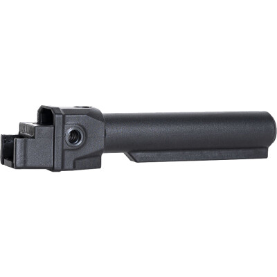 NcSTAR AK Fixed Mil-Spec Buffer Tube Adapter Fits AKM Stamped Square Receivers Polymer Black