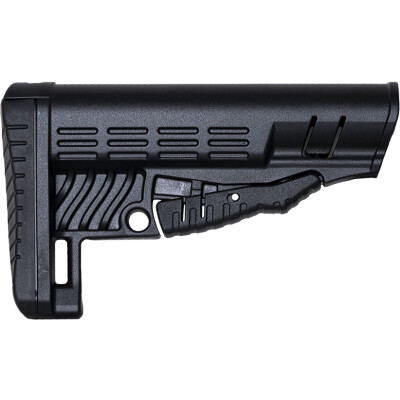 NcStar Classic Collapsible AR-15 Stock Fits Commercial Buffer Tube Polymer Black