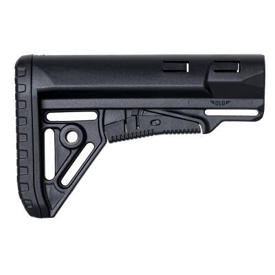 NcSTAR Sharp Collapsible AR-15 Stock Fits Mil-Spec Buffer Tubes Polymer Black