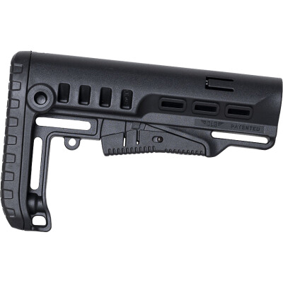 NcSTAR Tactical AR-15 Collapsible Stock Fits Mil-Spec Buffer Tubes Polymer Black
