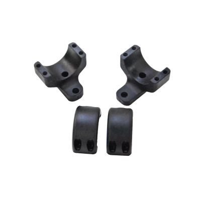 DNZ Products Game Reaper 2 Scope Ring/Base Combo fits Remington 700 and Similar 30mm Extra High Aluminum Black 2 Mounts