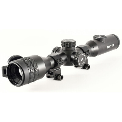 IRay USA Bolt TL35 384 Thermal Rifle Scope 3-7x35mm magnification 7 Reticles 5 Imaging Modes Rechargeable Battery Black